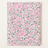 Roze Aquarel Bloem Planner (Achterkant)