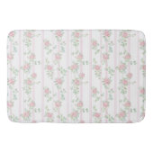 Roze Aquarel Bloemen Badmat (Voorkant)