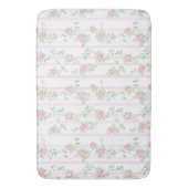 Roze Aquarel Bloemen Badmat (Voorkant Verticaal)