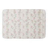 Roze Aquarel Bloemen Badmat (Voorkant)