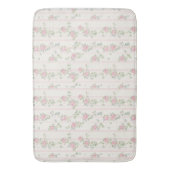 Roze Aquarel Bloemen Badmat (Voorkant Verticaal)