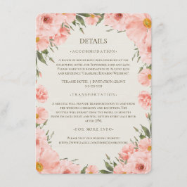 Roze Aquarel Bloemen Bruiloft Detail Bijlage C