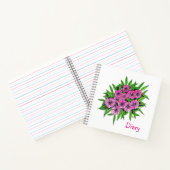Roze Aquarel Bloemen Notitieboek (Binnen)
