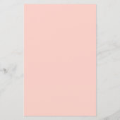 Roze Aquarel Bloemige Elegante Trouwmenu (Achterkant)