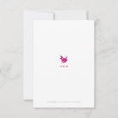 Roze aquarel bloemmotief Chinoiserie Trouw RSVP (Achterkant)