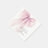 Roze Aquarel Boog Bruidsdiner Servet (Hoek)