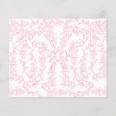 Roze Aquarel Boog Bruidsfeest Recept Geschenk (Achterkant)