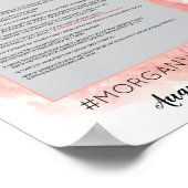 Roze Aquarel Foto Prop Poster Frame (Hoek)