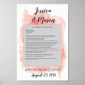 Roze Aquarel Foto Prop Poster Frame (Voorkant)