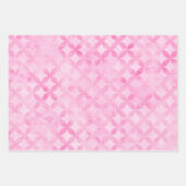 Roze Aquarel Geometrische Maan Print Inpakpapier Vel (Voorkant)