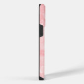 Roze Aquarel Initiaal Monogram iPhone Hoesje (Rechterkant)