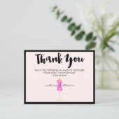 Roze Aquarel Jurk Paspop Poshmark Dank je wel Briefkaart (Staand voorkant)