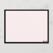 Roze Aquarel Jurk Paspop Poshmark Dank je wel Briefkaart (Achterkant)