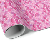 Roze Aquarel Keitjes  Cadeaupapier (Rol Hoek)