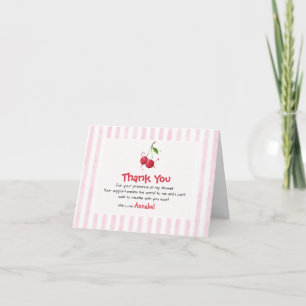 *Roze Aquarel Kers Bedankt Baby Shower
