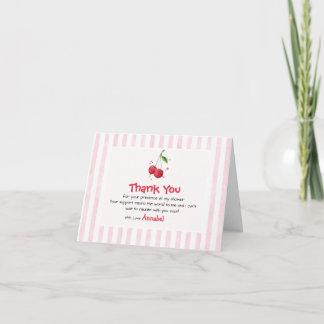 *Roze Aquarel Kers Bedankt Baby Shower