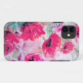 Roze aquarel klaprozen. Case-Mate iPhone case (Achterkant (horizontaal))