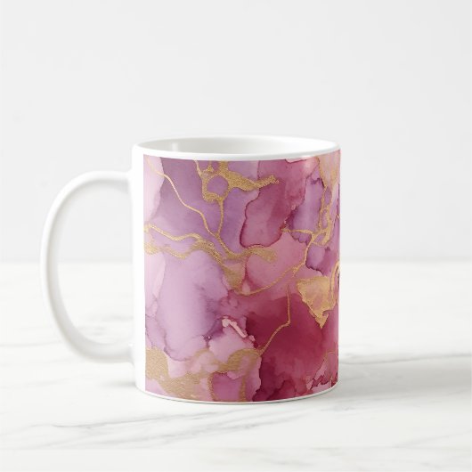 Roze aquarel koffiemok (Links)