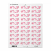 Roze Aquarel Label (Full Sheet)