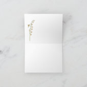 Roze Aquarel Lente Boeket Bedankkaart (Binnen)