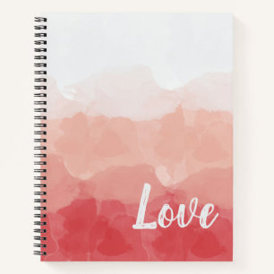 Roze Aquarel Liefde Notitieboek