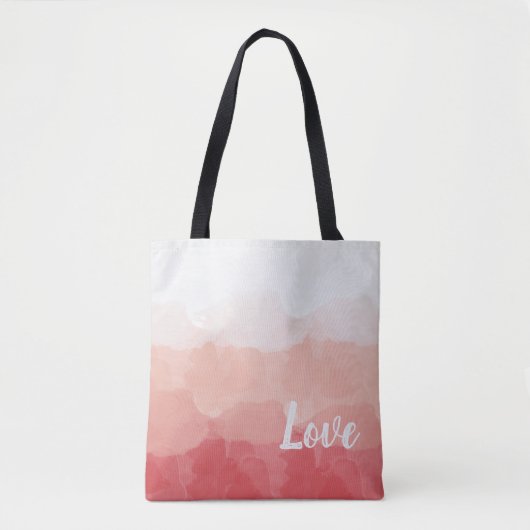 Roze Aquarel Liefde Tote Bag (Voorkant)