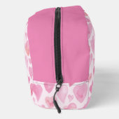 Roze aquarel liefdeshart toilettasje (Rechts)