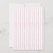Roze Aquarel Lint Kerstfeest Uitnodiging (Achterkant)
