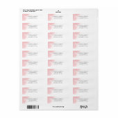 Roze Aquarel Minimal Retouradres Etiket (Full Sheet)