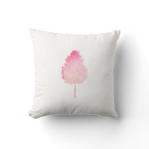 Roze Aquarel Moderne Boom Natuur