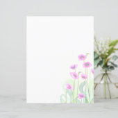 Roze aquarel papavers (Staand voorkant)