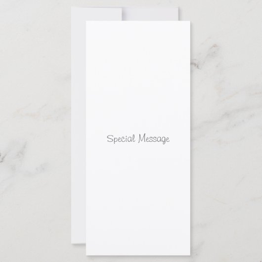 Roze aquarel, pen & inkt bloemstengelkaart kaart (Achterkant)