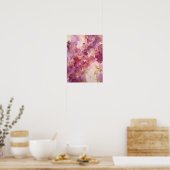 Roze aquarel poster (Keuken)