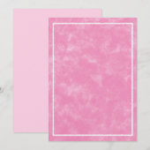 Roze Aquarel Rechthoekige Sjabloon voor Baby Showe Kaart (Voorkant / Achterkant)