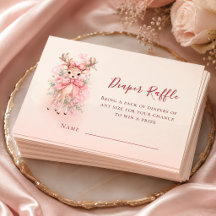 Roze Aquarel Ree Baby Shower (Meisje)