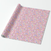 Roze Aquarel Regenboog Cadeaupapier (Uitgerold)