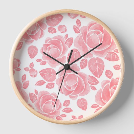 Roze Aquarel Roos - Romantische Bloemen (Voorkant)