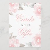 Roze Aquarel Rozen Kaarten en Cadeaus Bord (Voorkant)