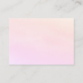 Roze aquarel RSVP antwoord Bijgevoegde kaart (Achterkant)