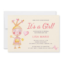 Roze aquarel schattige robot het is een meisje bab