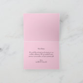 Roze Aquarel Tulpen Bedankkaart (Binnen)