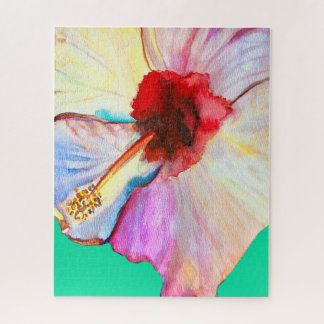 Roze aquarel tulpen kunst legpuzzel