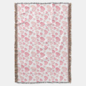 Roze Aquarel Valentijnsharten Deken (Voorkant Verticaal)