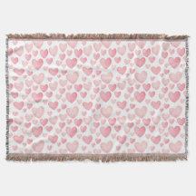Roze Aquarel Valentijnsharten