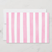 Roze Aquarel Vlinder Foto Uitnodiging (Achterkant)