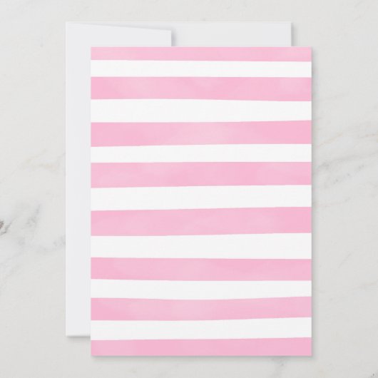 Roze Aquarel Vlinder Uitnodiging (Achterkant)