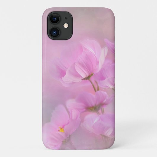 Roze Aquarel Wilde Cosmos Bloemen Case-Mate iPhone Case (Achterkant)