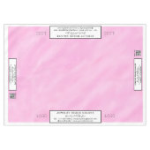 Roze Aquarel Witte Ambachtshow 150 x 210 cm Tafelkleed (Voorkant (Horizontaal))