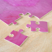 Roze aquarelrozen legpuzzel (Zijkant)