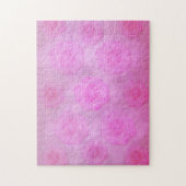 Roze aquarelrozen legpuzzel (Verticaal)